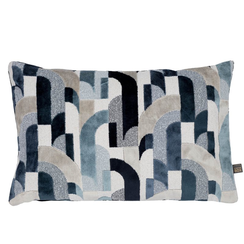 Scatter Box Ashton Cushion 40cm x 60cm Blue 1