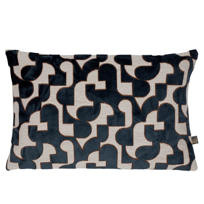 Scatter Box Carter Cushion 40cm x 60cm Navy 1