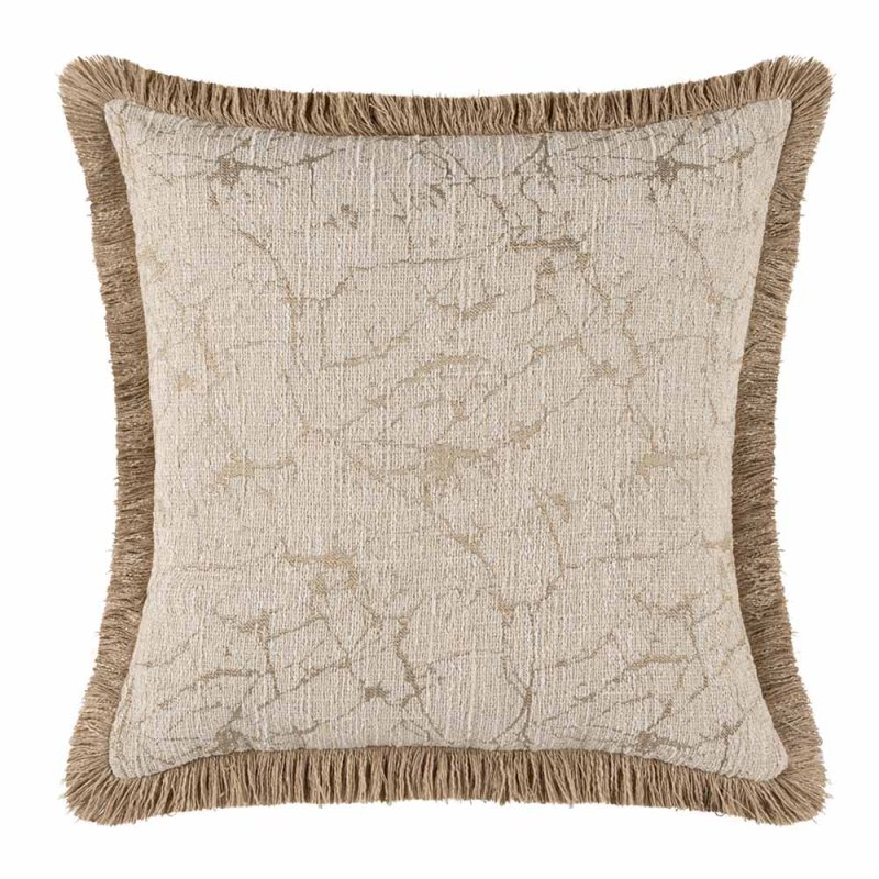 Scatter Box Sable Cushion 43cm x 43cm Natural/Gold 1
