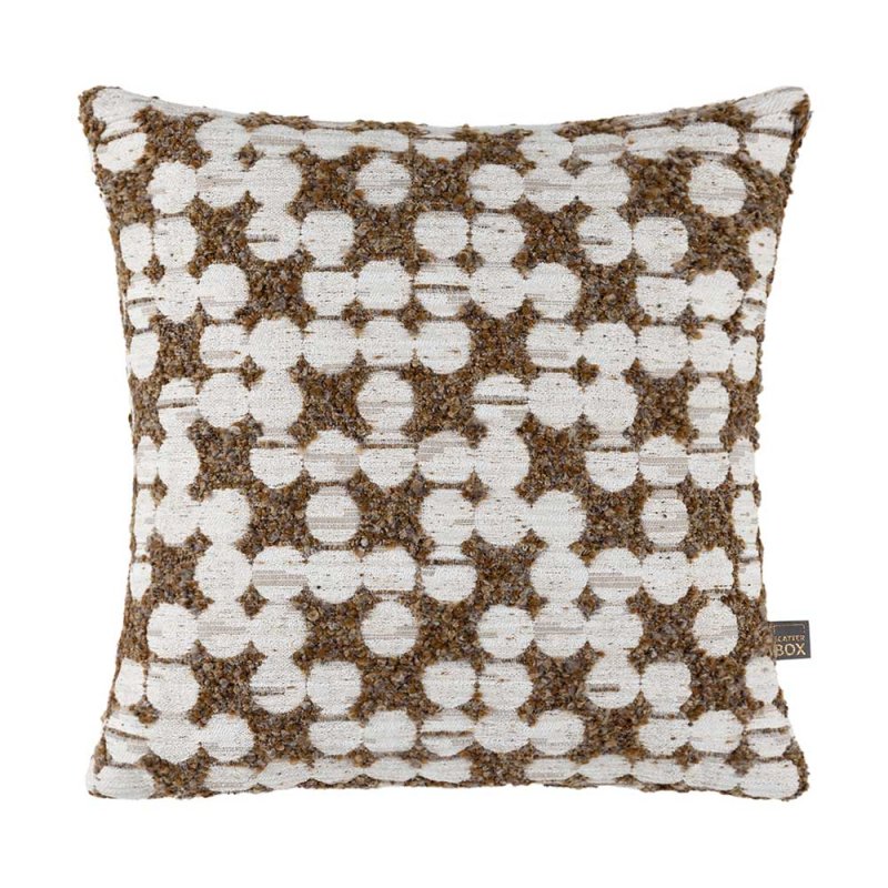 Scatter Box Tia Cushion 43cm x 43cm Tabacco 1