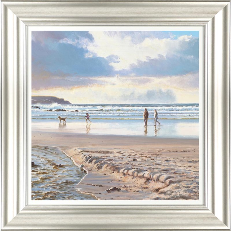 Artko Sunset Ramble 51cm x 51cm Picture By Duncan Palmer Silver Fram