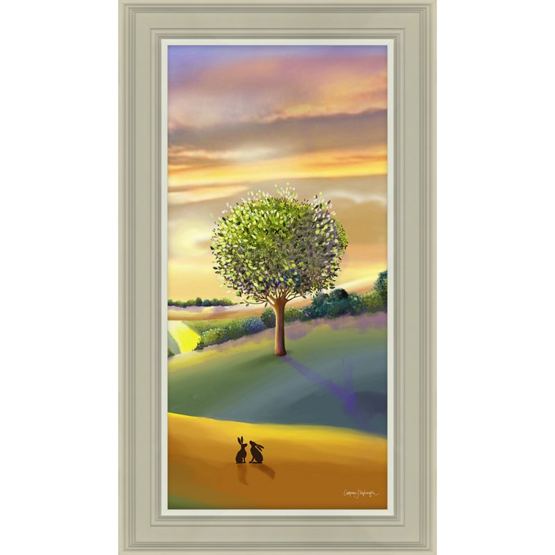 Artko The Golden Hour Detail II 40cm x 70cm Picture By Catherine J Stephenson Beige Frame 