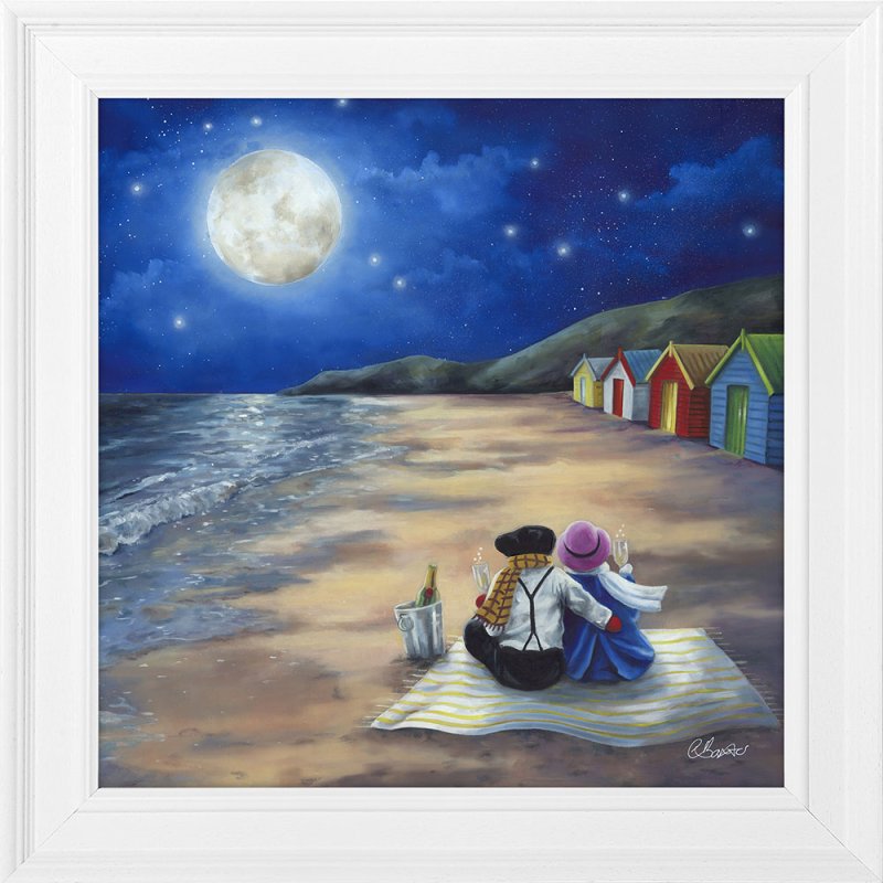 Artko Under The Stars 49cm x 49cm Picture By Claire Baxter White Frame 