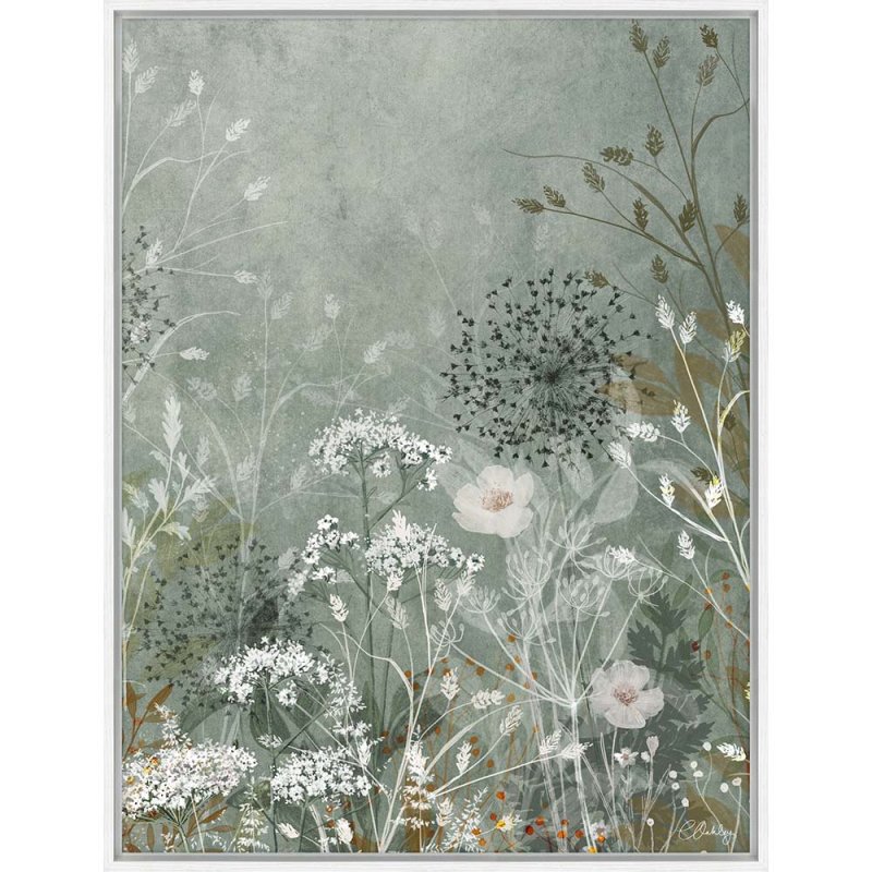 Artko Wild Sage Meadow II Large 64cm x 84cm Picture By Charlotte Oakley White Frame 