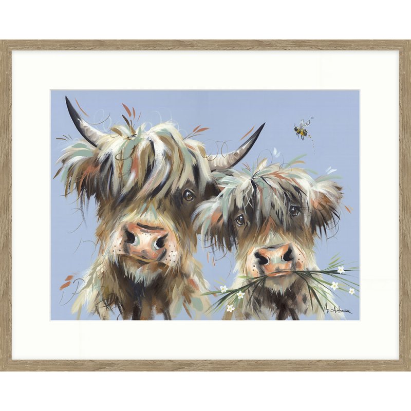 Artko You and Me Always 52cm x 42cm Picture By Ashley Saunders Brown Frame 