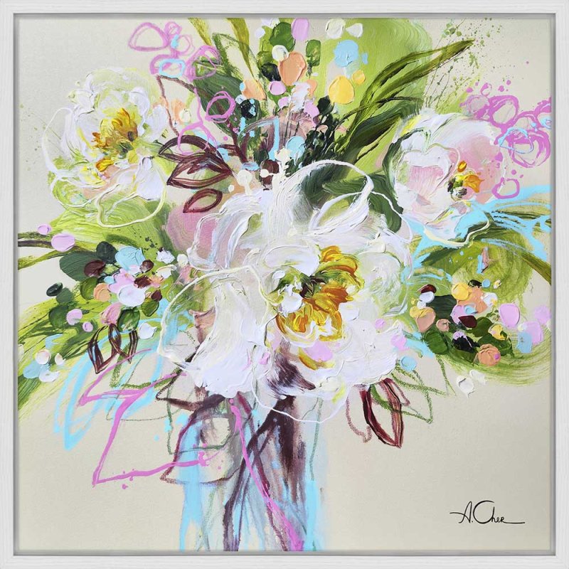 Artko You Are Amazing 86cm x 86cm Picture By Anna Cher White Frame 