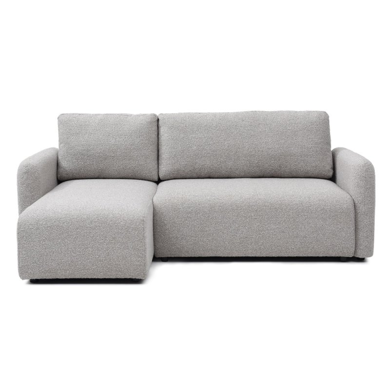 Tallin 3 Seater Sofa Bed With Chaise & Storage Fabric Natural Soft Boucle 1