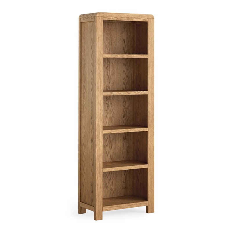 Billie Narrow Tall Bookcase Oak