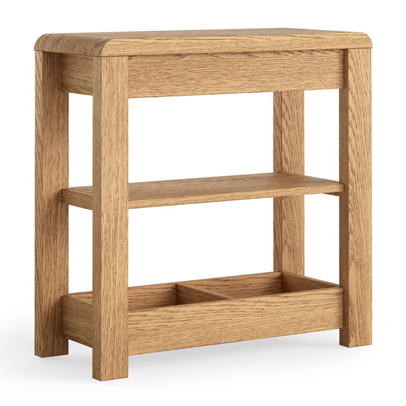 Billie Side/Lamp Table With Shelf Oak