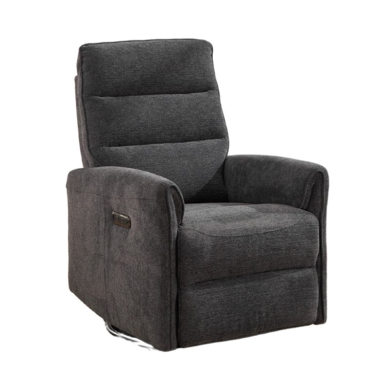 Texan Electric Reclining Swivel Rocker Fabric Dark Grey