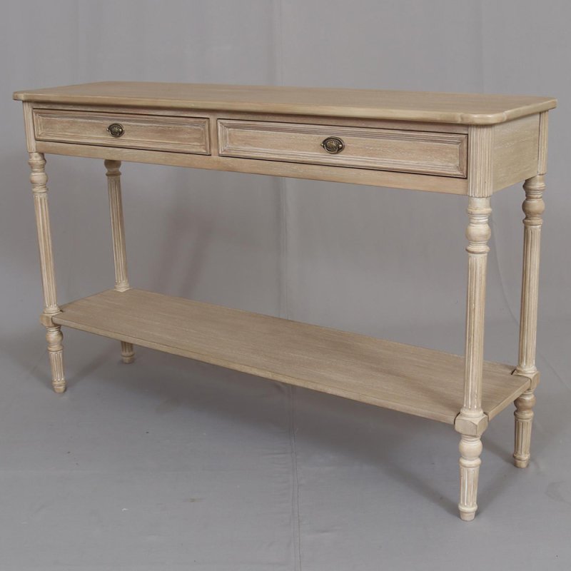 Heritage Willow 2 Drawer Console Table Natural