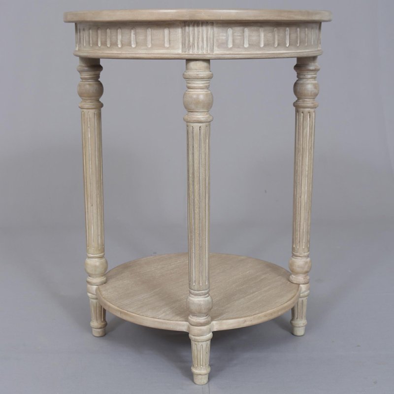 Heritage Willow Round Side/Lamp Table Natural