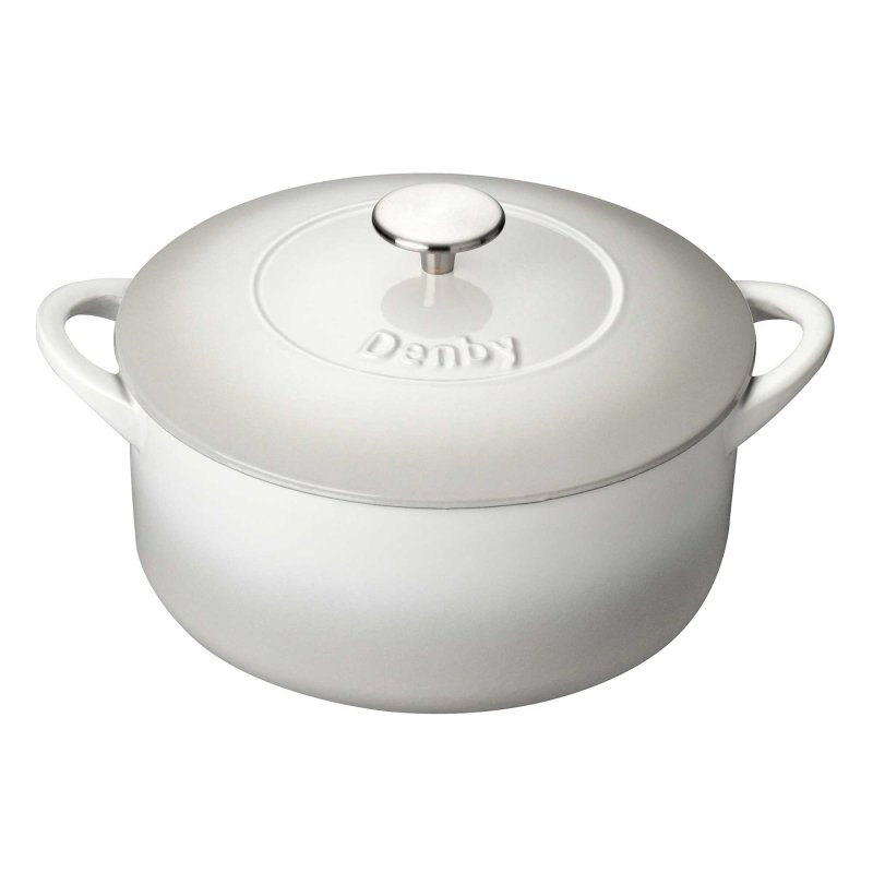 Natural Canvas Cast Iron 26cm Round Casserole