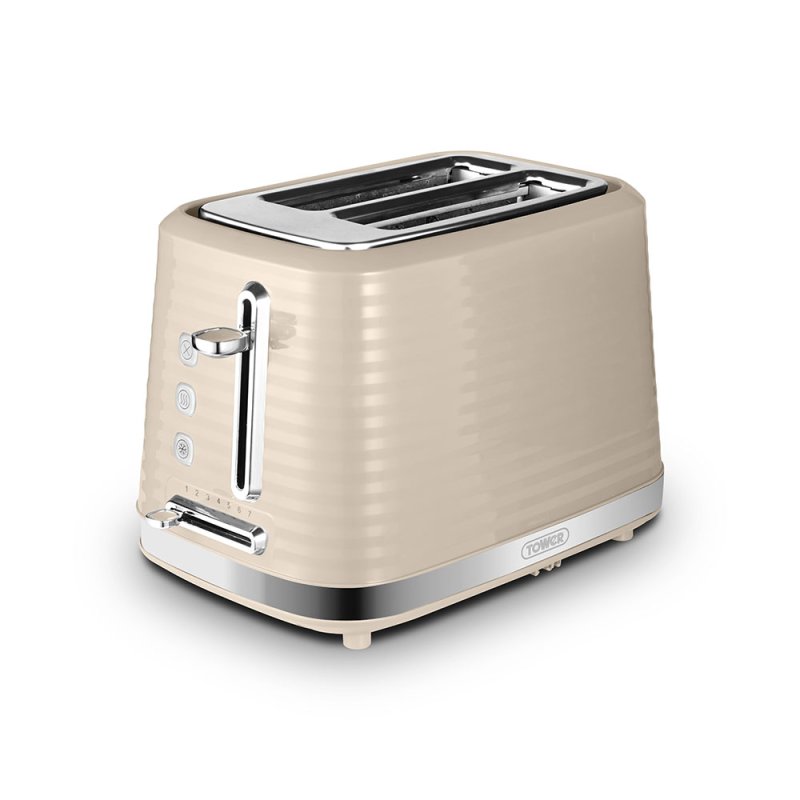 Tower Saturn 2 Sliice Toaster Latte