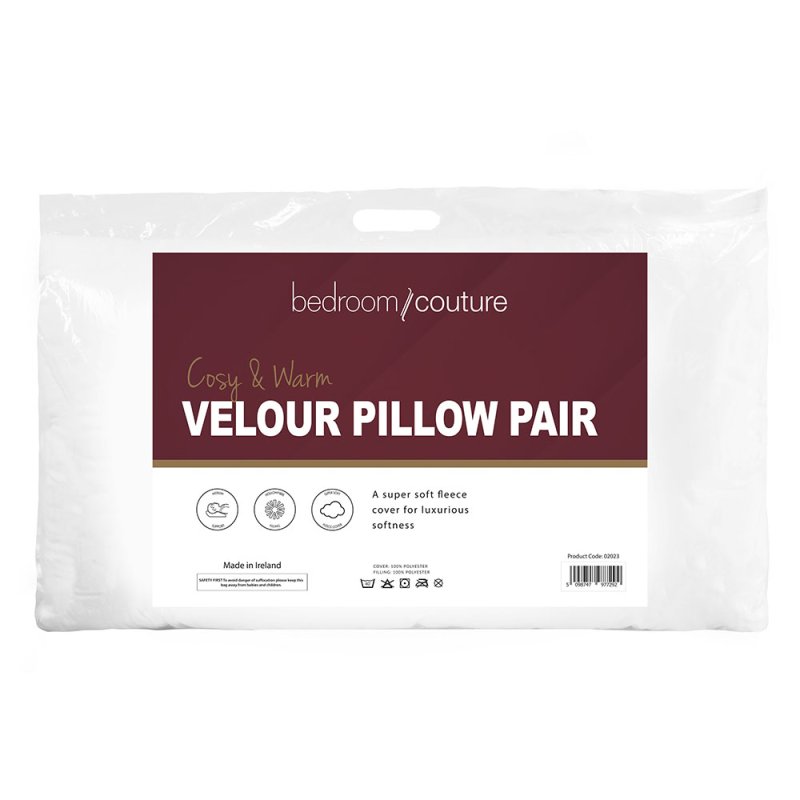 Cosy & Warm Velour Pillow Pair