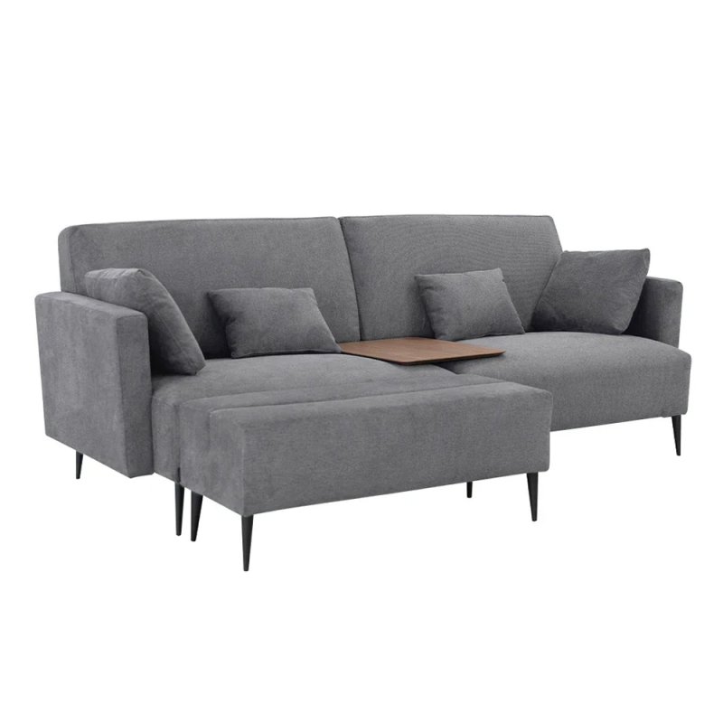Fama Moonap Monroe Deep 3 Seater Sofa With Medium Footstool With Gap and Table Limited Fabrics