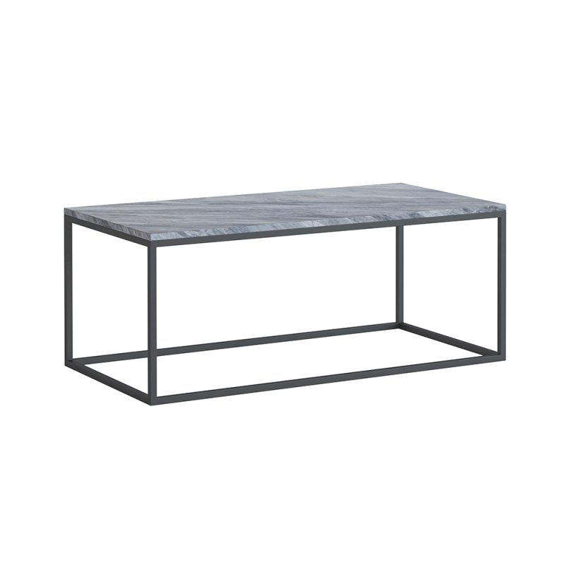 Marmora Rectangular Coffee Table Grey Marble & Grey
