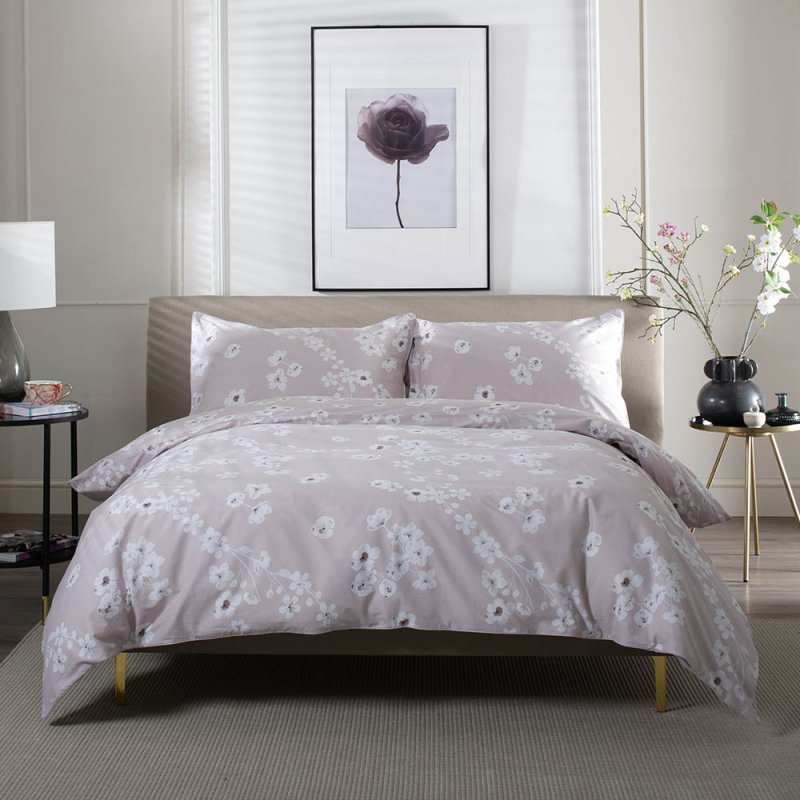 The Lyndon Company Petite Fleure Single Duvet Cover Set Pink