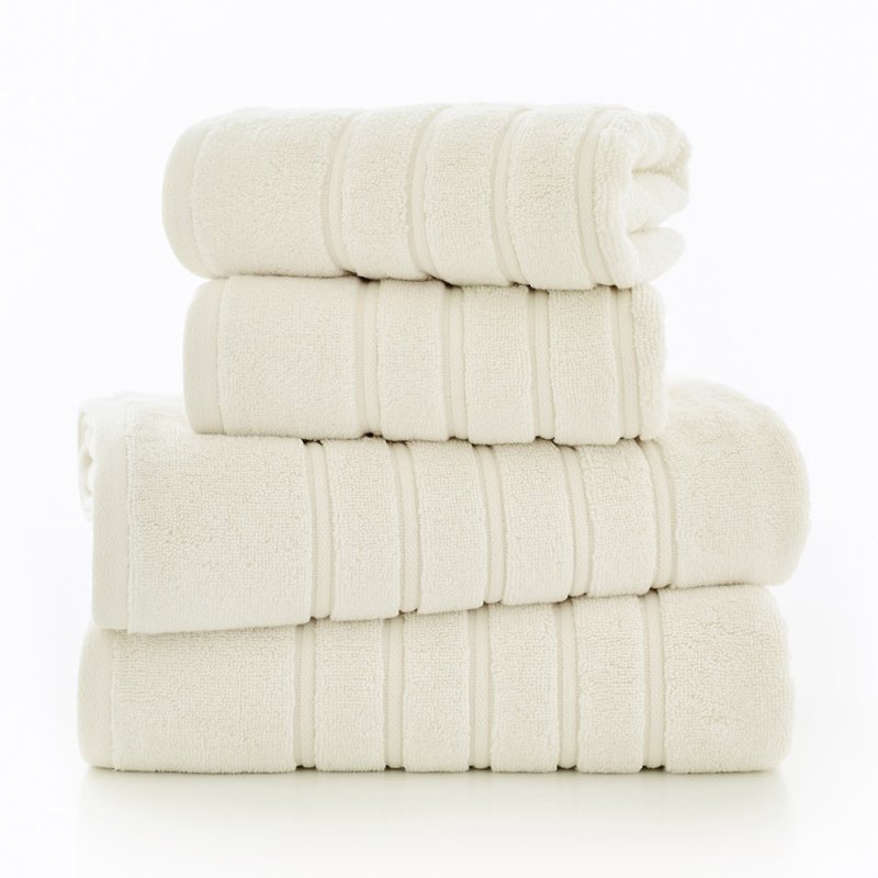 The Lyndon Company Rainham Bath Towel Ivory