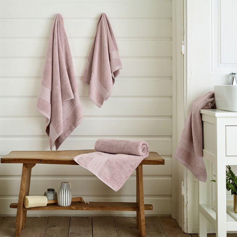 Deyongs Northmoor Bath Towel Pink Lifestyle