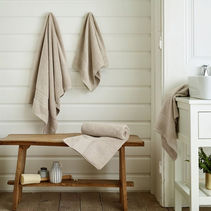 Deyongs Northmoor Bath Towel Stone Lifestyle