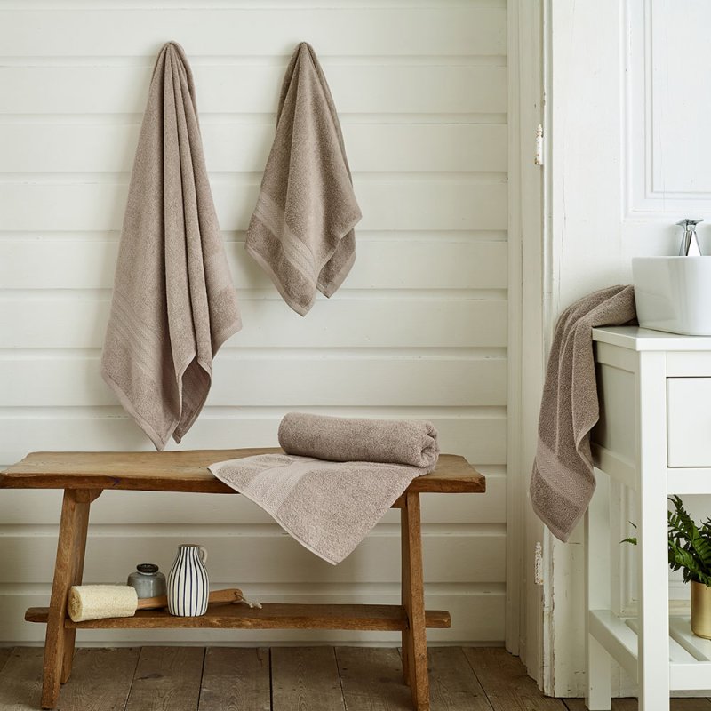 Deyongs Northmoor Hand Towel Taupe Lifestyle
