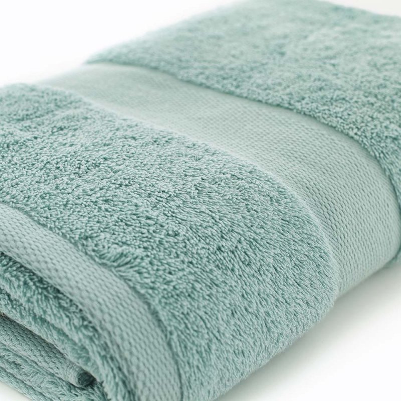 Deyongs Egyption Embrace Bath Sheet Duck Egg Close Up