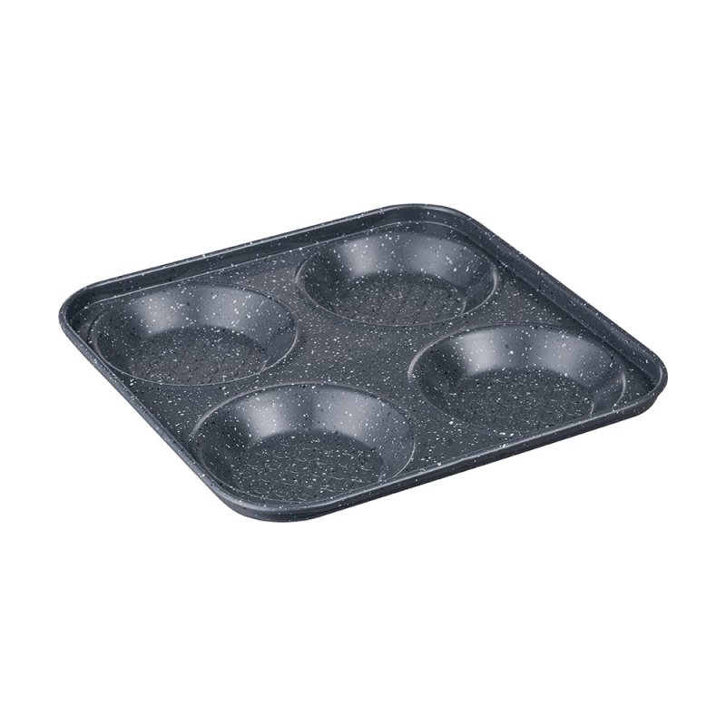DENBY Quantanium Finish 4 Cup Yorkshire Pudding Tin Side Angle