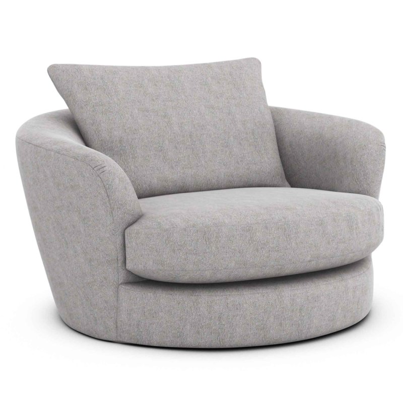 Caspian Cuddler Swivel Armchair Fabric A