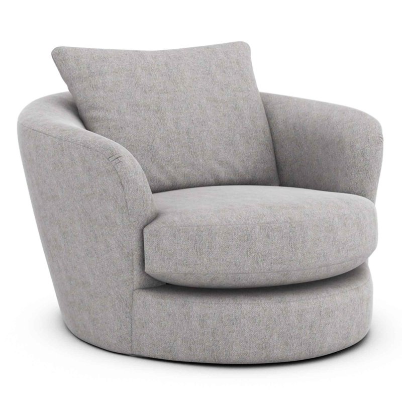 Caspian Midi Swivel Armchair Fabric A