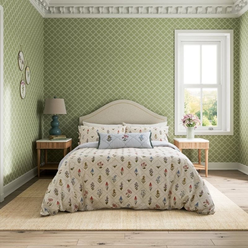 Sanderson Spring Meadow Reversible Single Duvet Cover Set May