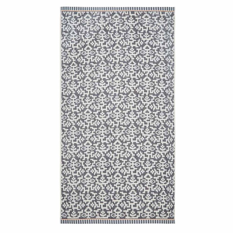 Bedeck of Belfast Alba/Maira Hand Towel Charcoal Chalk & Tan