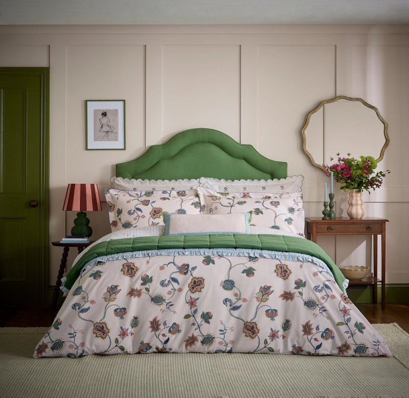 Joules Tree Of Life Reversible Single Duvet Cover Set Multi-Coloured