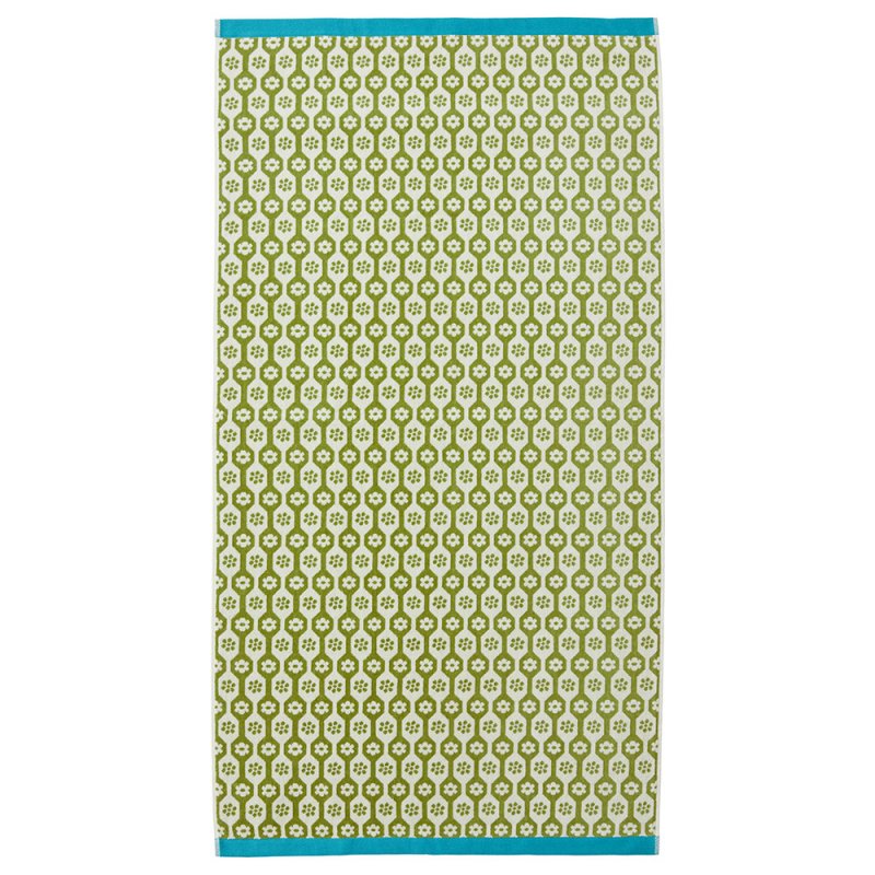 Land & Shore Daisy Hand Towel Green