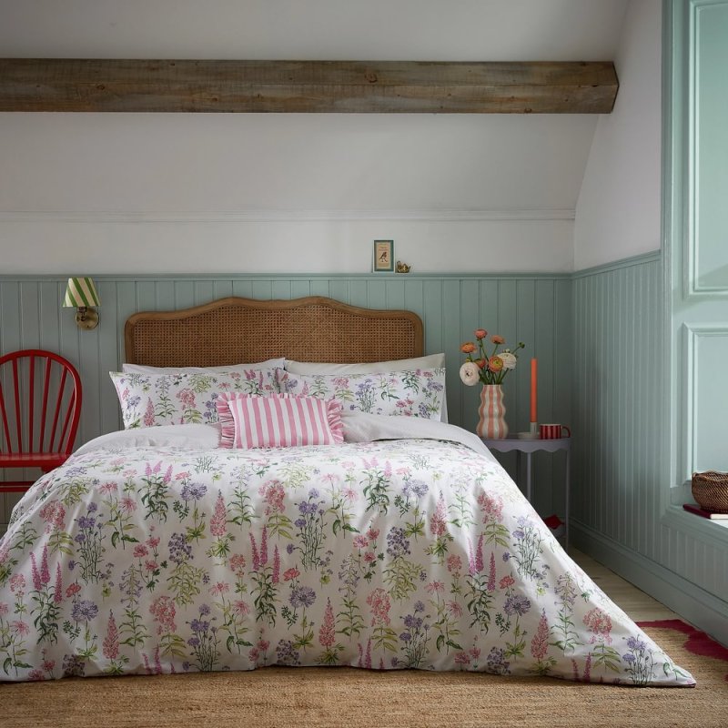 Helena Springfield Meadow Flower Print Reversible King Duvet Cover Set Multi-Coloured