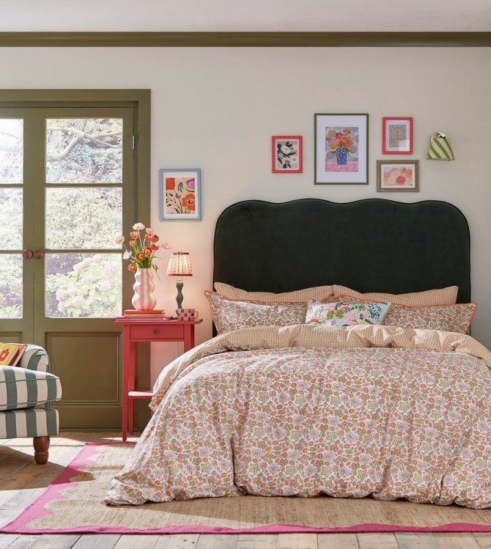 Land & Shore Rudie Reversible Single Duvet Cover Set Multi-Coloured