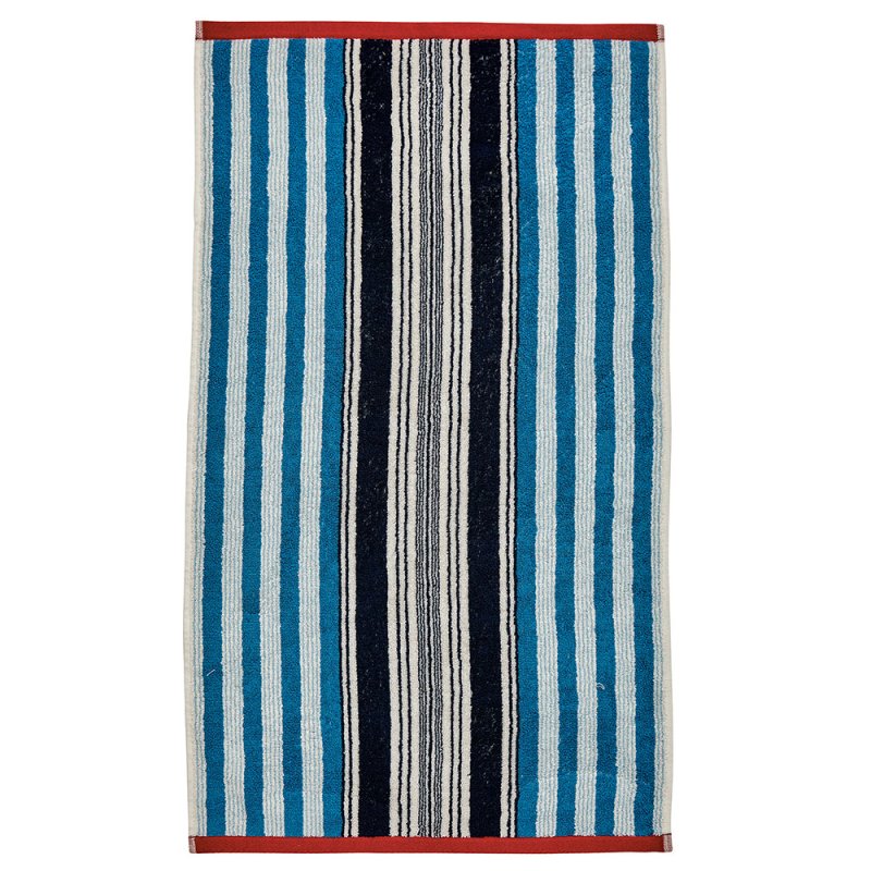 Helena Springfield Beach House Stripe Hand Towel Blue & Red