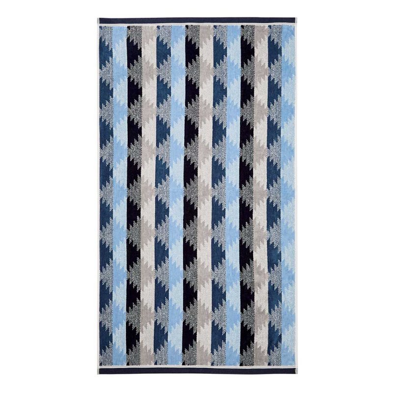Bedeck of Belfast Kayah/Liyana Hand Towel Indigo & Charcoal 
