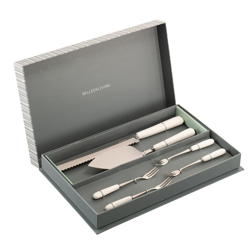 Belleek Erne Pastry Set (6 Pieces)