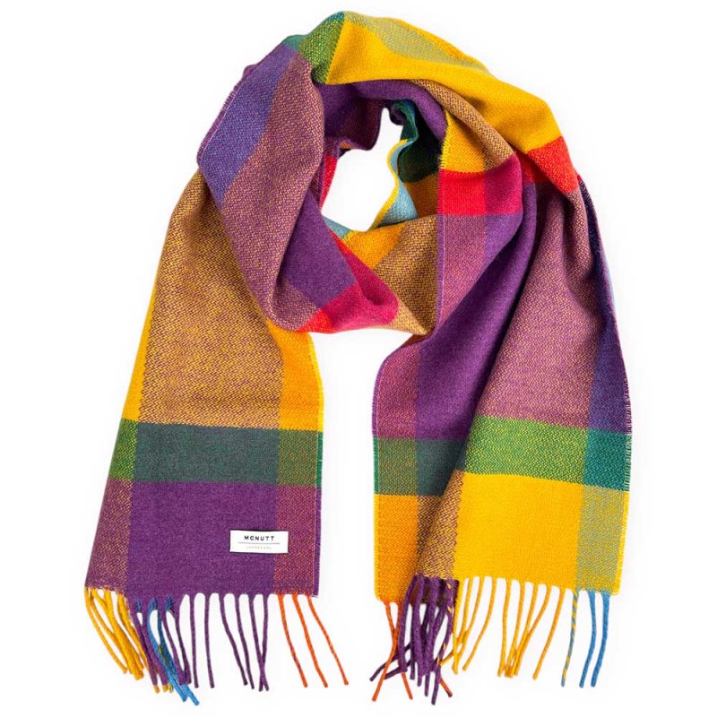McNutt Lambswool Full Bloom Scarf 30cm x 180cm Multicoloured