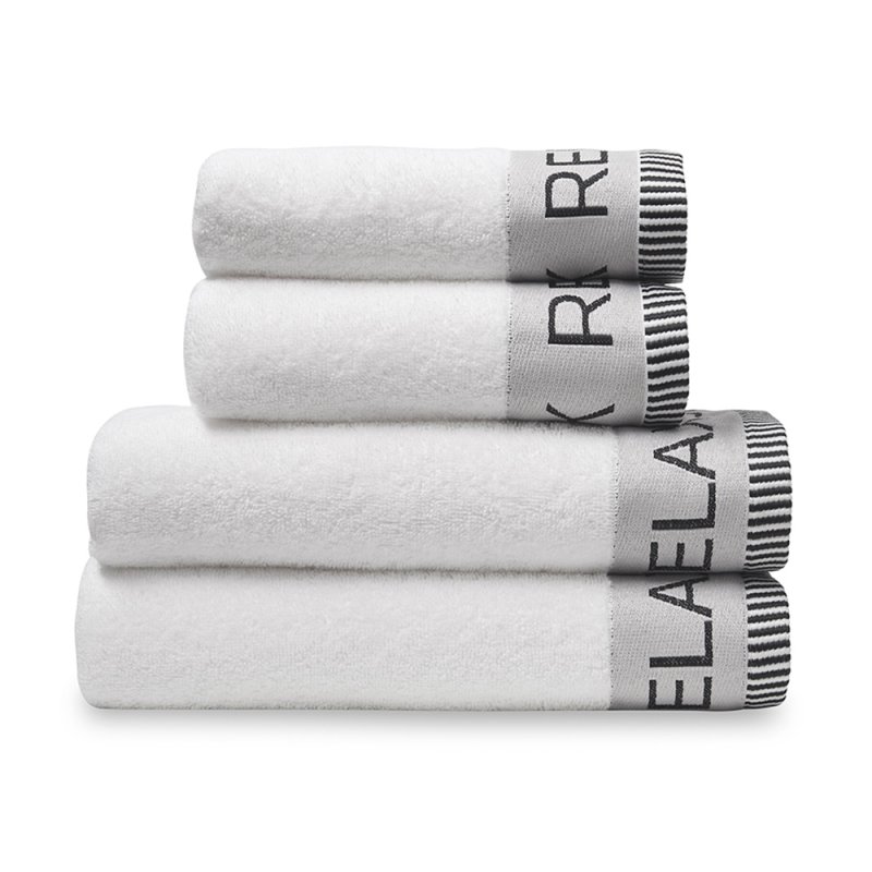 Catherine Lansfield Relax & Unwind Hand Towel White Stacked