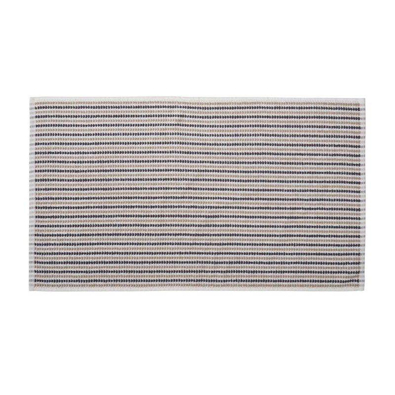 Catherine Lansfield Rice Weave Stripe Bath Sheet Grey Cutout