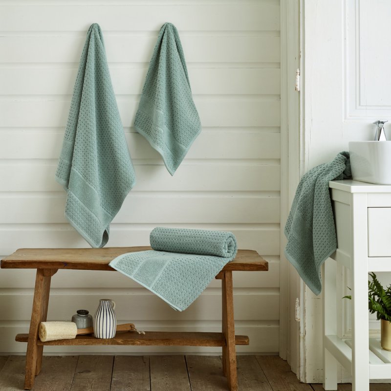 Deyongs Mosley Bath Towel Duck Egg Lifestyle