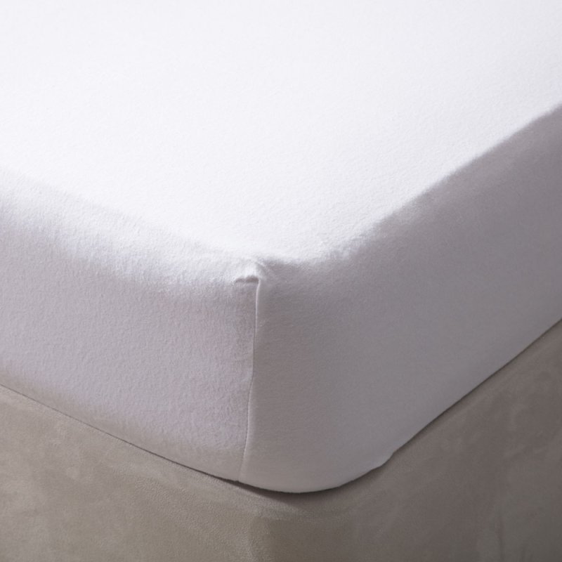 Belledorm Brushed Cotton Small Double Fitted Sheet White (15")