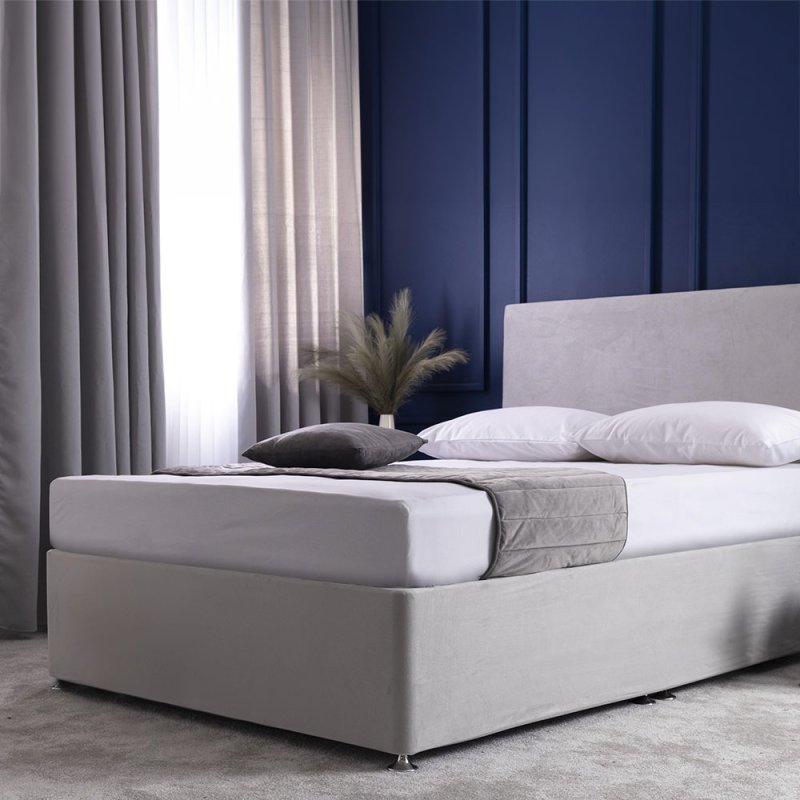 Belledorm Faux Suede Base Wrap Deep Double Cloud Lifestyle 1