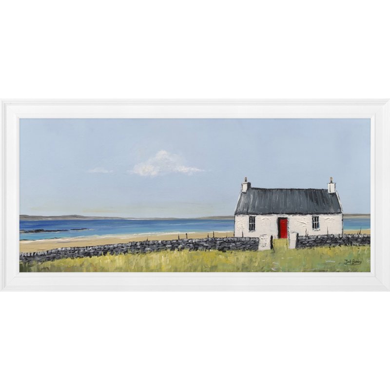 Artko Coastal Solitude 109cm x 54cm Picture By Jack Barclay White Frame