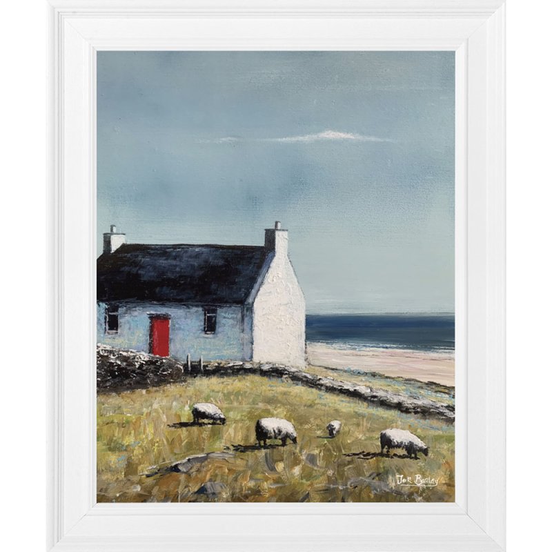 Artko The Red Door 49cm x 59cm Picture By Jack Barclay White Frame