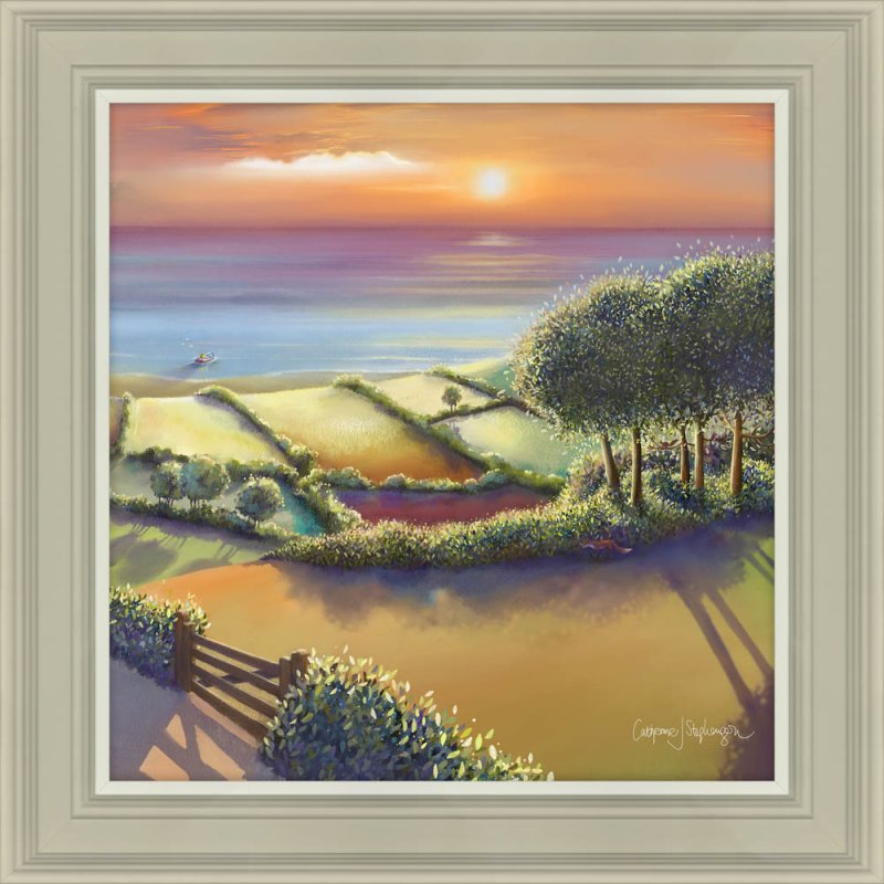 Artko Catch the Light Detail II 50cm x 50cm Picture By Catherine J. Stephenson Taupe Frame