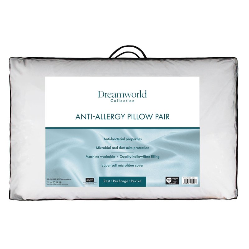 Dreamworld Anti-Allergy Pillow Pair