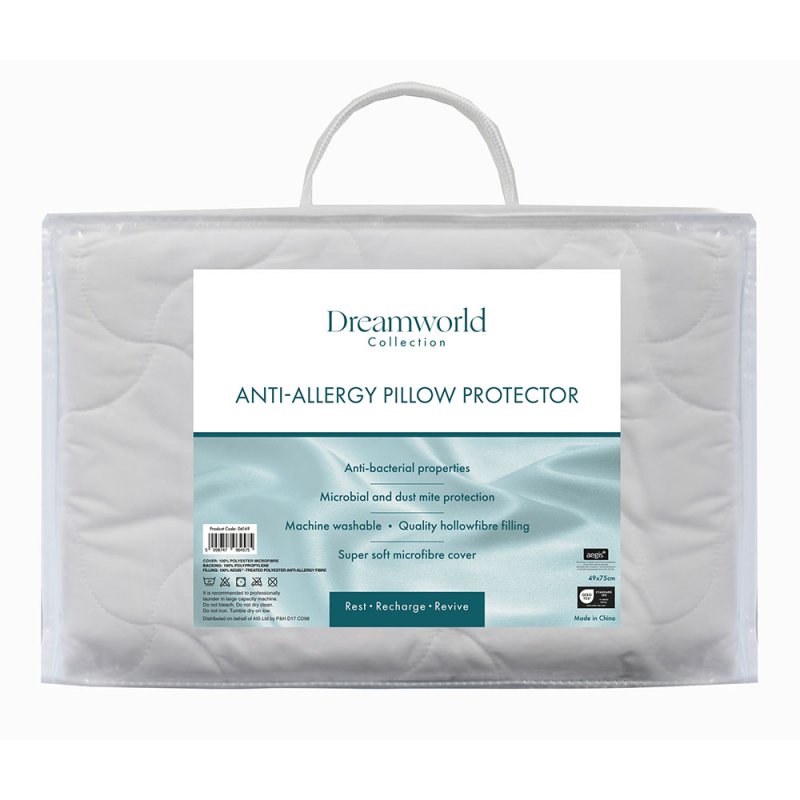 Dreamworld Anti-Allergy Pillow Protector Pair
